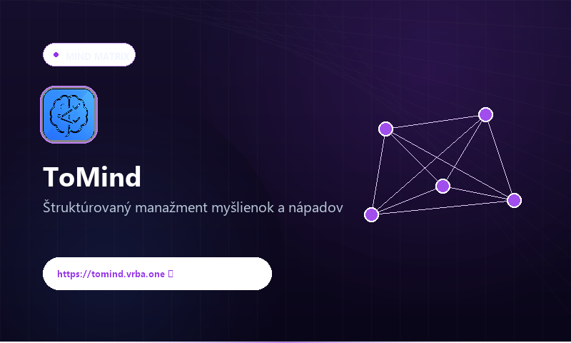 ToMind aplikácia náhľad